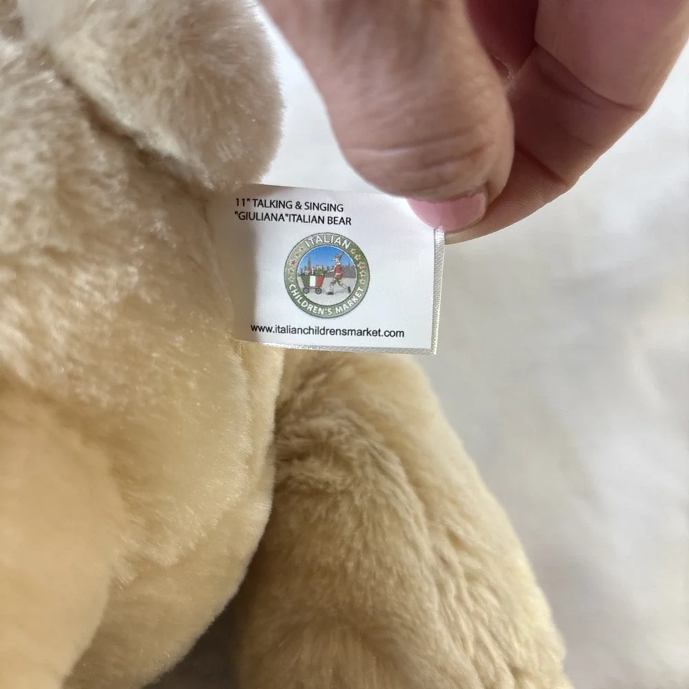 Giovanni & Giuliana Italian Speaking Singing Plush‎ Bears 11
